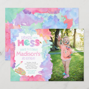 Art Birthday Invitation