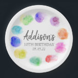 Art Birthday Plates, Paint Birthday Paper Plates<br><div class="desc">Art Birthday Plates,  Paint Birthday Plates,  Paint and Poor Plates,  Art party decorations,  paint party decorations, </div>