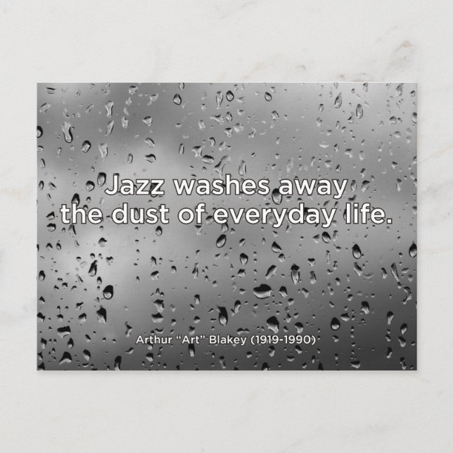 Art Blakey Quote Postcard (Front)