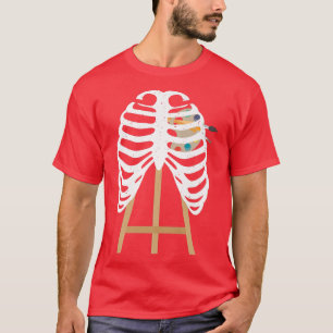 Art Bones Skeleton Funny Teacher Artist Artistic G T-Shirt
