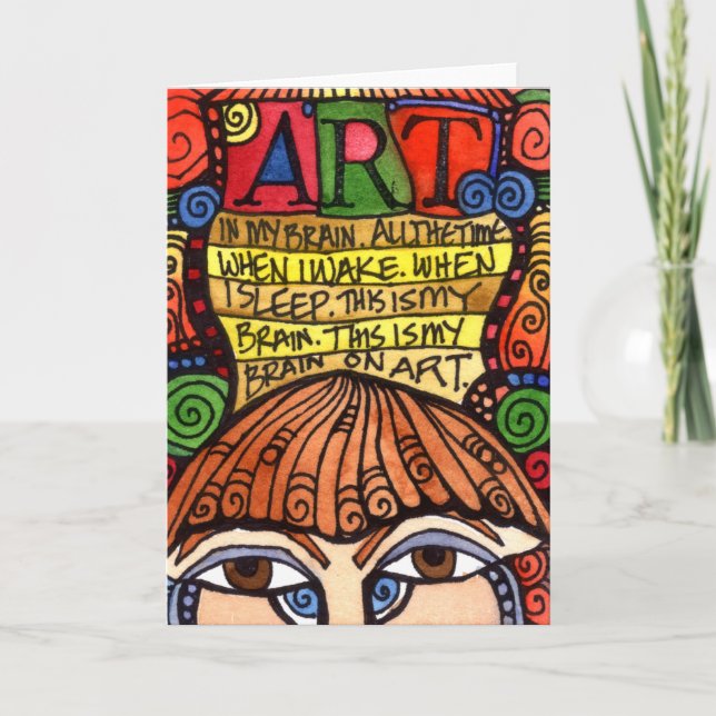 ART BRAIN Greeting Card (Front)