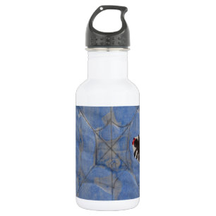 Art by Children, Spider with cobweb, drawing 532 Ml Water Bottle