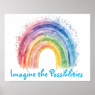 Art by Debi, Rainbow Poster