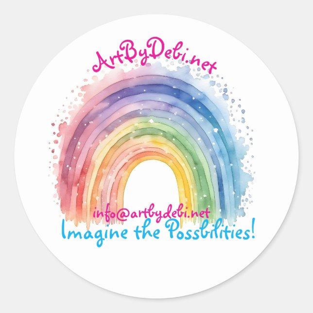 Art By Debi, Sticker (Front)