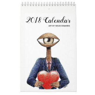 Art By Malik - 2018 Calendar (Version 2)