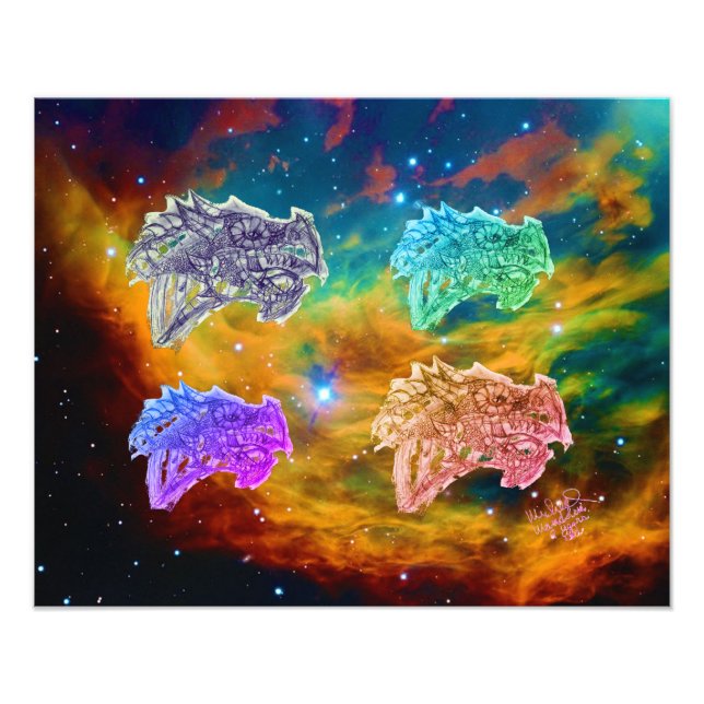 Art by Micheal Dragons Wall Art Photo (Front)