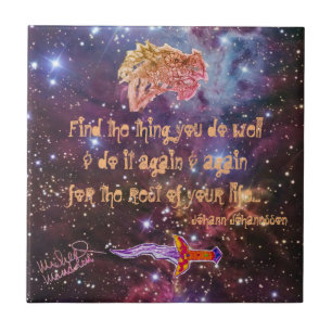 Art by Micheal Inspirational Dragon Ceramic Tile
