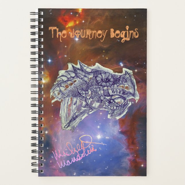 Art by Micheal The Journey Begins Planner (Front)