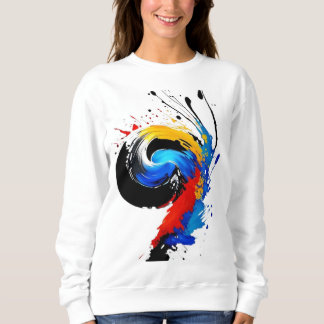 art by multi-colour sweatshirt