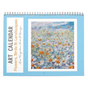 Art Calendar Flowers Birds and Landscapes