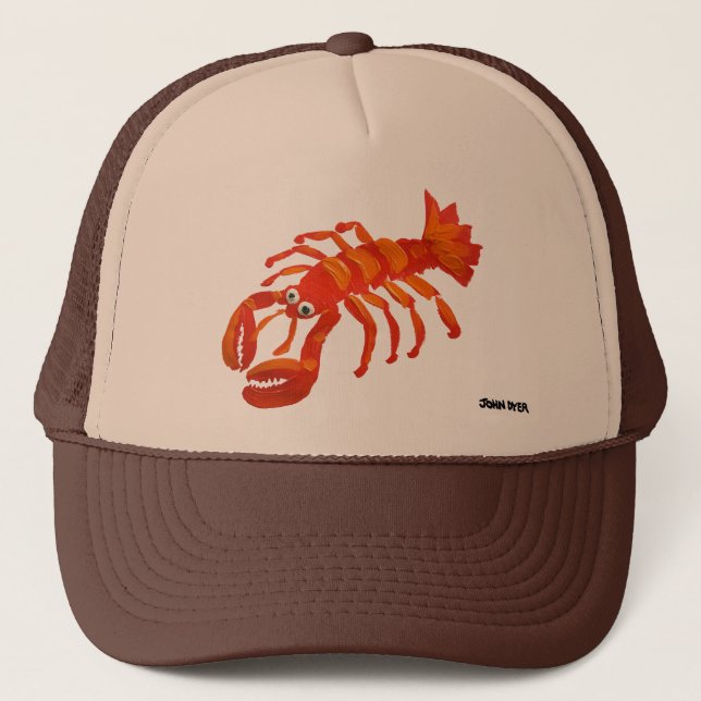 Art Cap: Cornish Padstow Lobster Trucker Hat (Front)