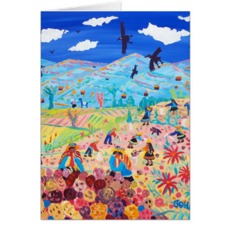 Art Card: Andean Potato Pickers, Amaru, Peru