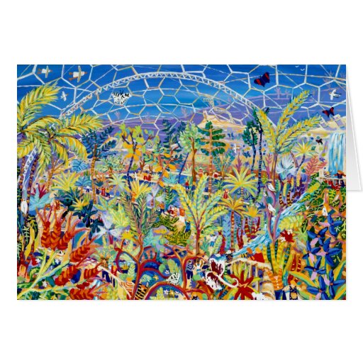 Image of Art Card: Garden of Eden. The Eden Project, UK