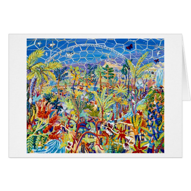 Art Card: Garden of Eden. The Eden Project, UK (Front Horizontal)