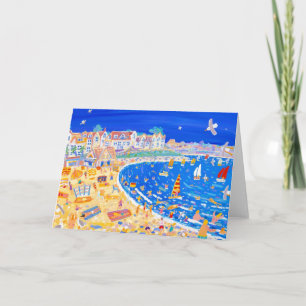 Art Card: Gylly Beach Cafe. Fun on the Beach Card