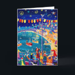 Art Card: Lanterns and Lights, Mousehole Holiday Card<br><div class="desc">Artist John Dyer is one of the UK's best known and collected contemporary painters. His work is collected by the public, celebrities, public organisations and galleries. Born in 1968 his work explores the song of life and the essence of a subject. John lives and works from his studio in Falmouth,...</div>