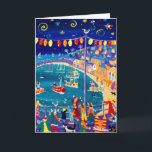 Art Card: Lanterns and Lights, Mousehole Holiday Card<br><div class="desc">Artist John Dyer is one of the UK's best known and collected contemporary painters. His work is collected by the public, celebrities, public organisations and galleries. Born in 1968 his work explores the song of life and the essence of a subject. John lives and works from his studio in Falmouth,...</div>