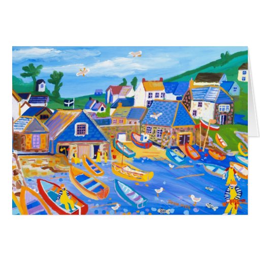 Image of Art Card: Lobster Fishermen, Cadgwith, Cornwall