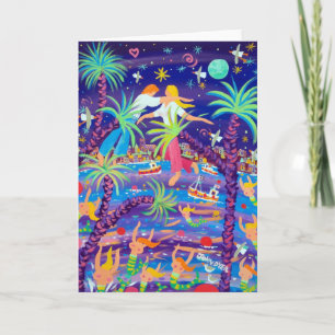 Art Card: Love under the Moon Holiday Card