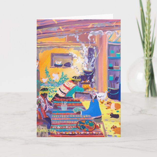 Art Card: Peruvian Potato Eaters, Peru. Card (Front)