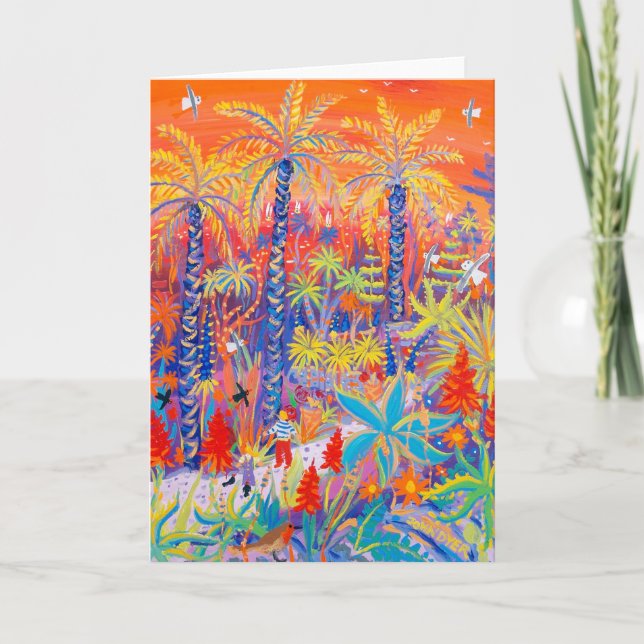 Art Card: Strolling under a Red Hot Sunset, Tresco Card (Front)