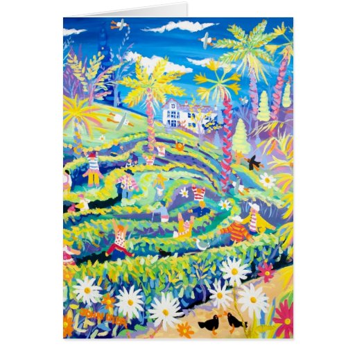 Image of Art Card: The Maze at Glendurgan Garden Cornwall