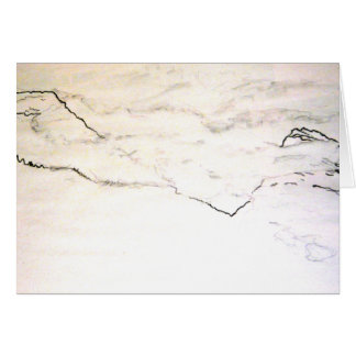 Art cards simple mountain scketch