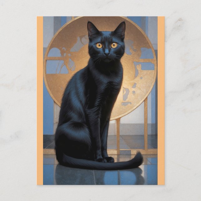 art cat postcard (Front)