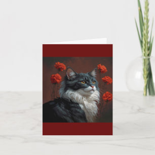art cat thank you card