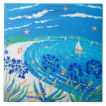 Art Ceramic Tile: John Dyer Scilly Blue View Tile<br><div class="desc">Artist John Dyer is one of the UK's best known and collected contemporary painters. His work is collected by the public, celebrities, public organisations and galleries. Born in 1968 his work explores the song of life and the essence of a subject. John lives and works from his studio in Falmouth,...</div>
