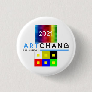 Art Chang NYC Mayor 2021 3 Cm Round Badge
