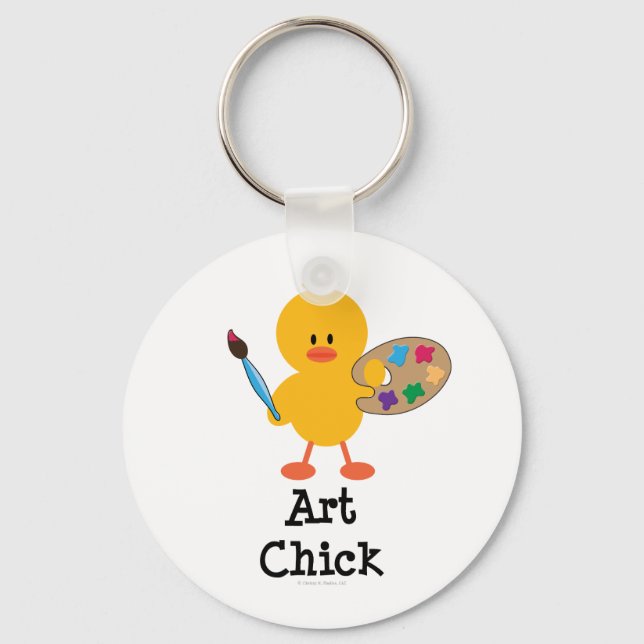 Art Chick Keychain (Front)
