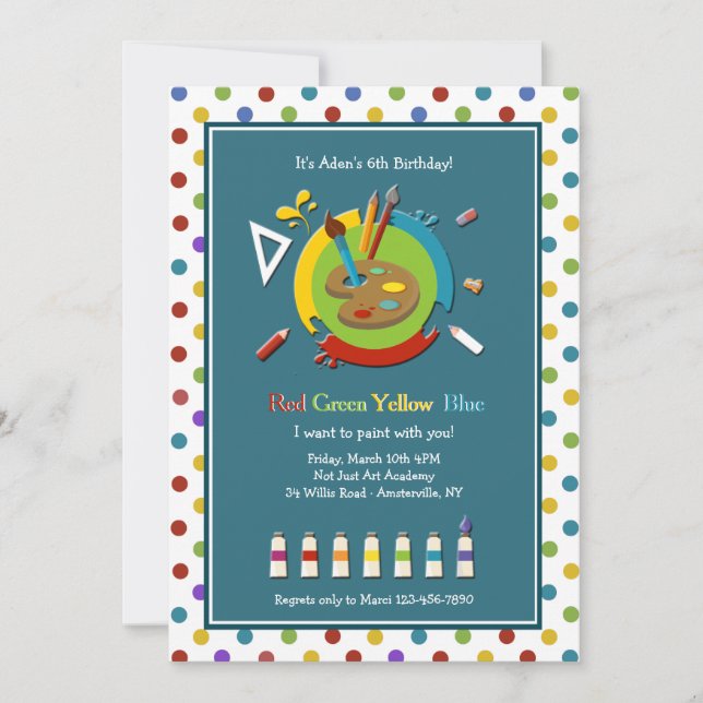 Art Class Invitation (Front)