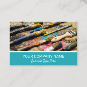Art Classes Artist Painting Business Card