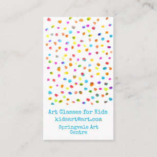 Art Classes for Kids business Business Card