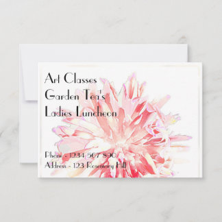Art Classes Ladies Luncheon Garden Tea's Invitatio Invitation