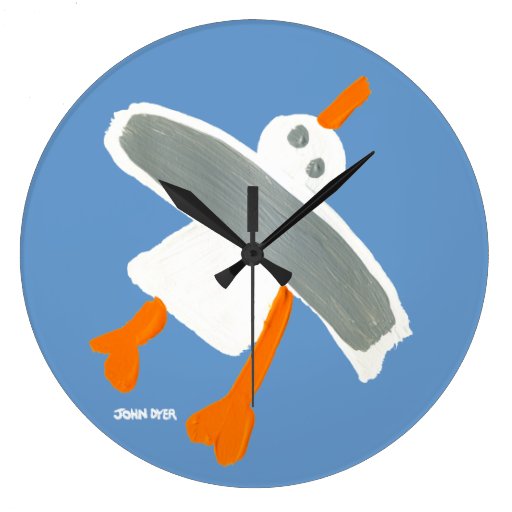 Image of Art Clock: John Dyer Seagull Large Clock