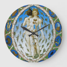 Art Clock with Ancient Astonomy Astrology Image
