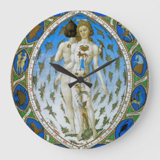 Art Clock with Ancient Astonomy Astrology Image