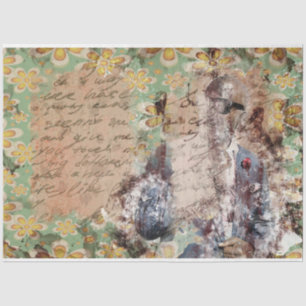 Art Collage 12 Background 20x30  Decoupage Tissue Paper