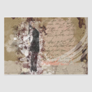 Art Collage Woman 36 Decoupage  Tissue Paper