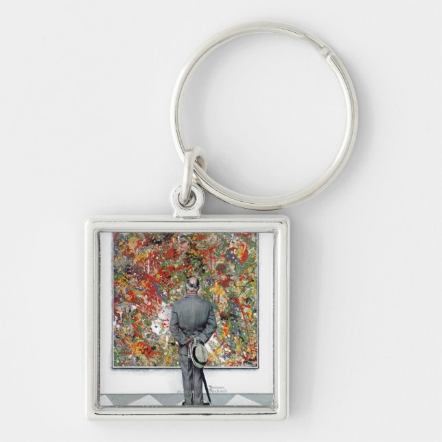 Art Connoisseur by Norman Rockwell Key Ring (Front)