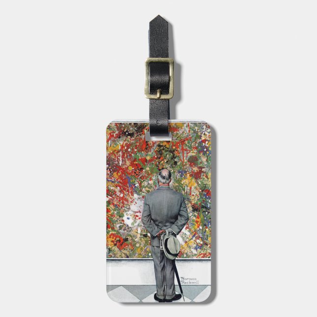 Art Connoisseur by Norman Rockwell Luggage Tag (Front Vertical)