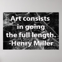 Art Consists in Going the Full Length