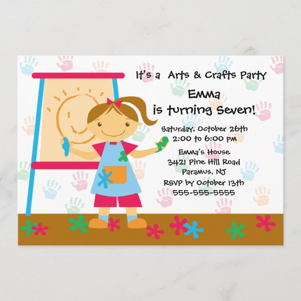 Craft Party Invitations | Zazzle UK