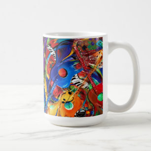 Art Crazy Guitars Music Mug