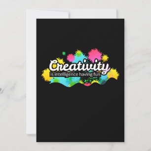Art Creativity Funny Artist Art Teacher Artistic G Thank You Card
