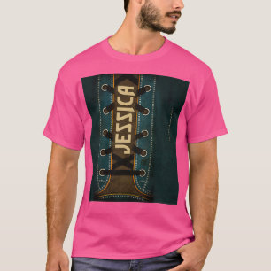 Art Dark Green Soldier Colour Shoes T-Shirt