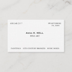 Art Dealer Business Card