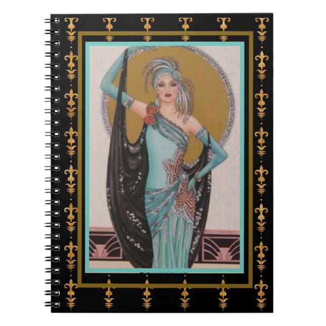 Art Deco 1920s Notebook (Front)